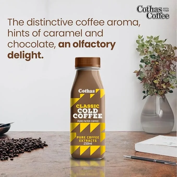 Cothas Classic Cold Coffee, Pure Filter Coffee, 250ml image 3