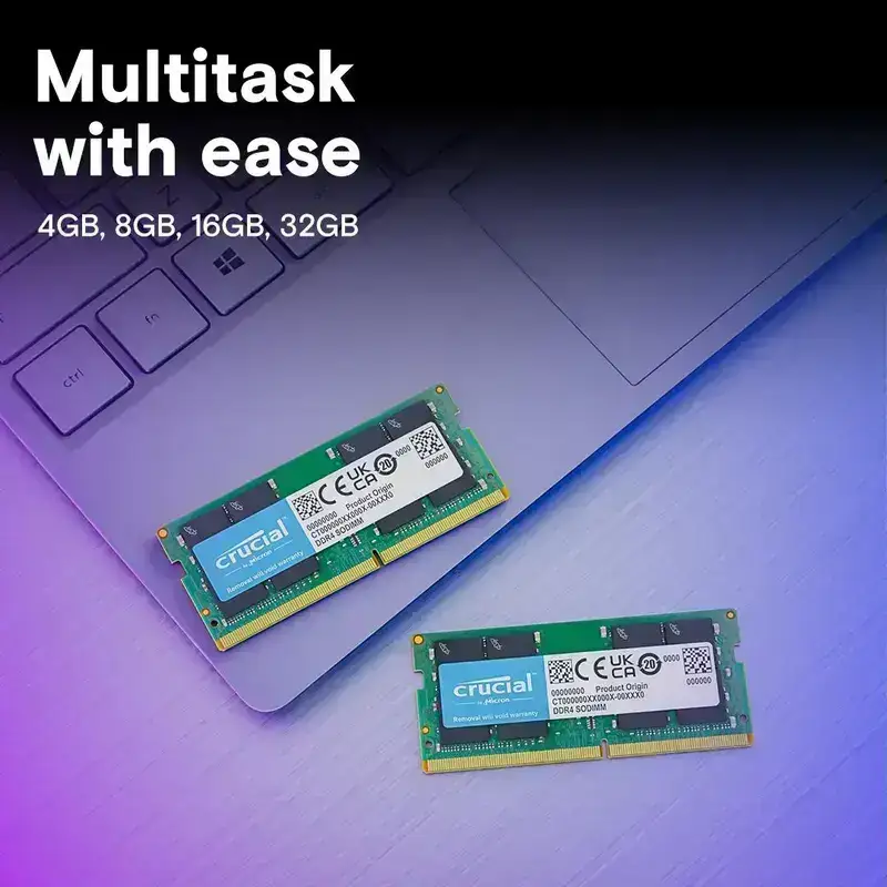 Crucial 16GB kit (2x8GB) DDR4 3200 MHz Laptop RAM / Memory CT2K8G4SFS832A, 10 Year Warranty image 3