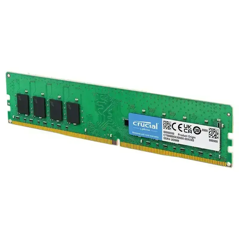Crucial 32GB DDR4 3200MHz desktop RAM. High-performance memory for faster computing, 10-year warranty.