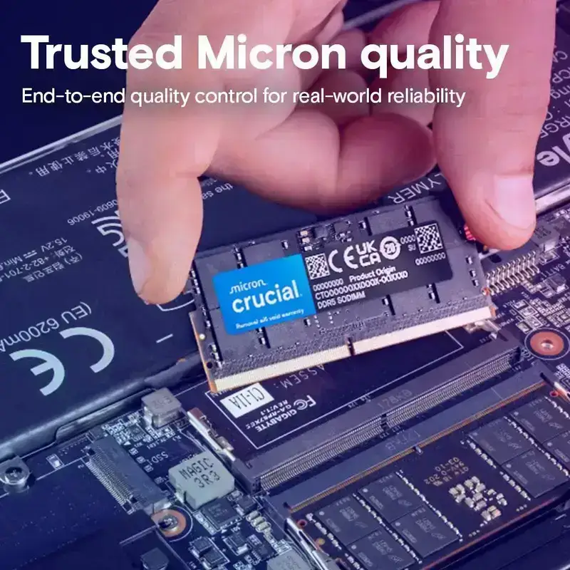 Crucial 64GB Kit (2x32GB) DDR5 RAM 5200MHz Laptop Memory, CT2K32G52C42S5, 10 Year Warranty image 4