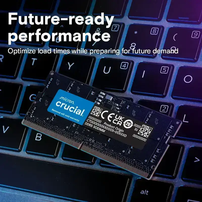 Crucial 64GB Kit (2x32GB) DDR5 RAM 5200MHz Laptop Memory, CT2K32G52C42S5, 10 Year Warranty image 5