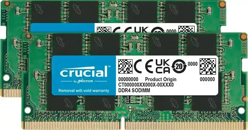 Crucial 8GB DDR4 3200MHz SODIMM laptop memory (CT8G4SFS832A) with 10-year warranty. Upgrade your laptop's performance.