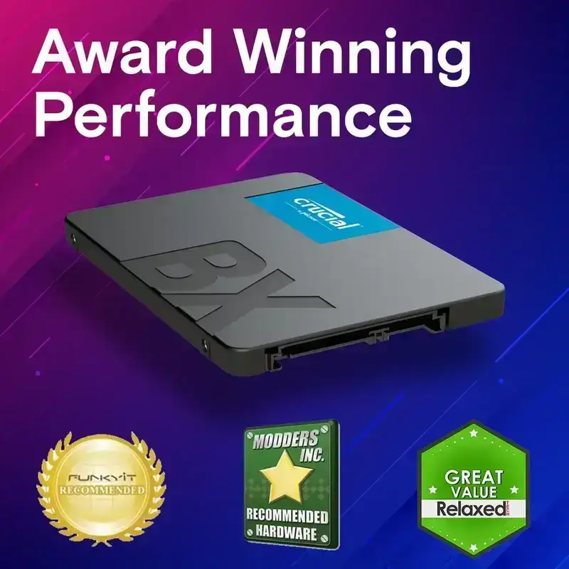 Crucial BX500 2TB 3D NAND SATA 2.5-inch, Read and Write speeds up to SSD 540 & 500 MBps, 3 Year Warranty image 2