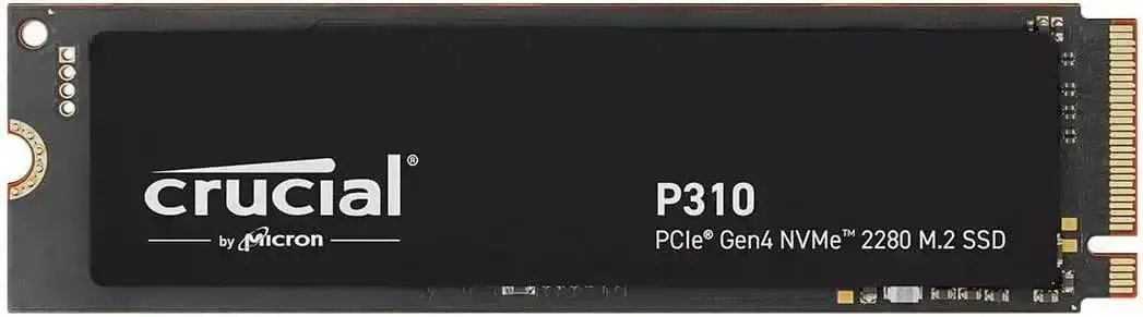 Crucial P310 4TB PCIe Gen4 NVMe M.2 2280 SSD with up to 7100/6000 MB/s read/write speeds.