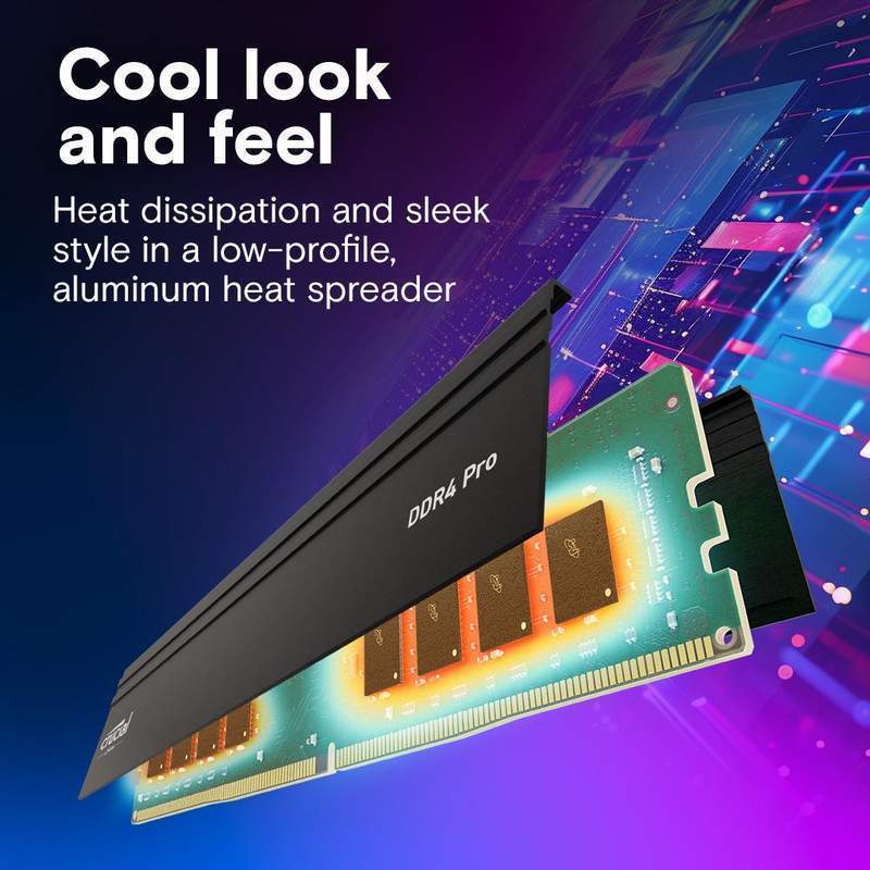 Crucial Pro 16GB DDR4 RAM 3200MHz Desktop RAM / Memory, CP16G4DFRA32A, 10 Year Warranty image 3