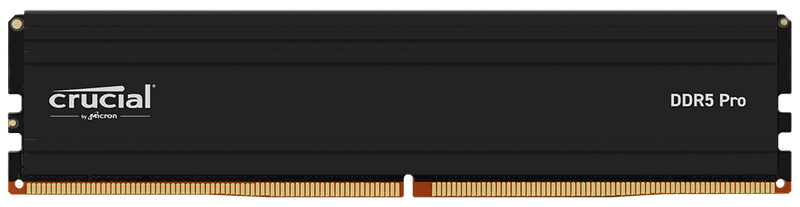 Crucial Pro 16GB DDR5 6000MHz desktop RAM (CP16G60C48U5) memory. High-performance memory with a 10-year warranty.