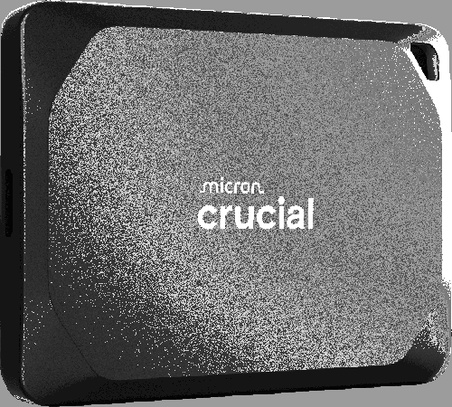 Crucial X10 Pro 2TB Portable SSD with 2100/2000MB/s read/write speeds, IP55 water/dust resistance and drop protection.