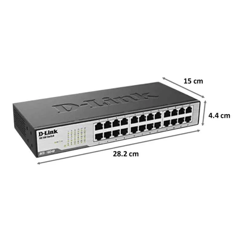 D-Link DES-1024D, 24 Port Fast Ethernet Unmanaged Network Switch image 4