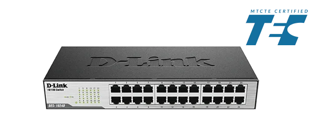 D-Link DES-1024D 24-Port Fast Ethernet 10/100 Mbps Unmanaged Switch image 2