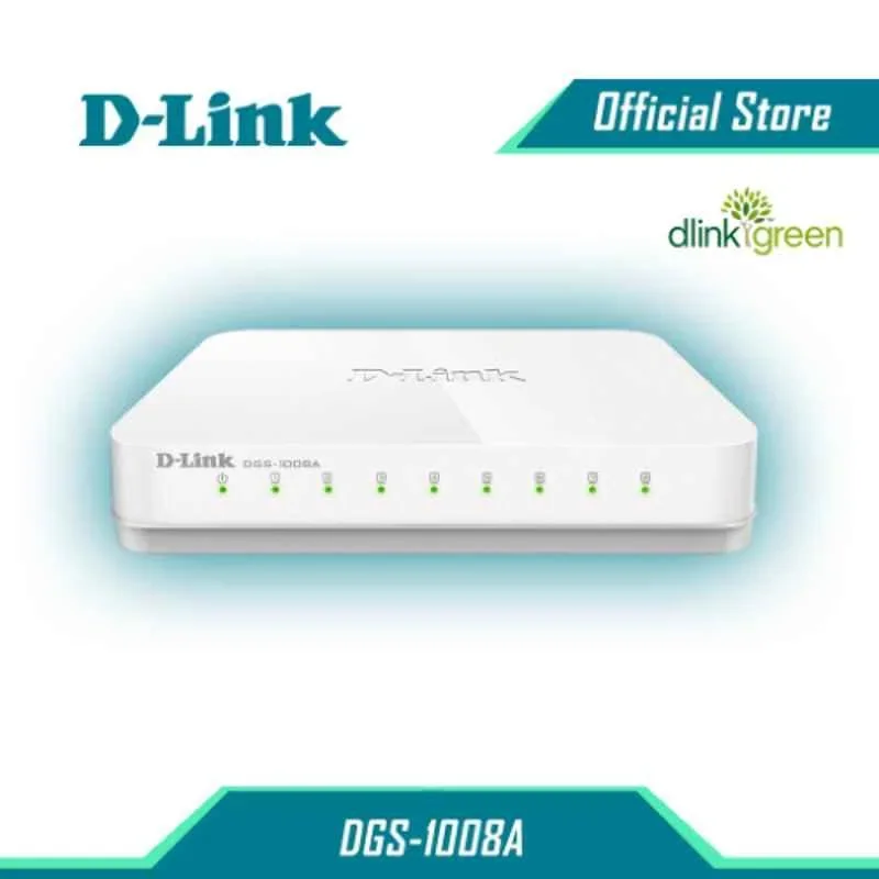 D-Link DGS-1008A 8-Port Gigabit Easy Desktop Switch (White) image 3