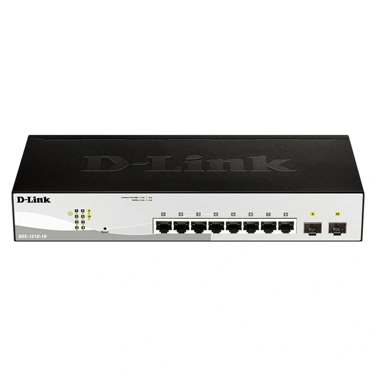 D-Link DGS-1210-10, 8-Port Gigabit Smart Managed Switch with 2x Gigabit SFP Ports