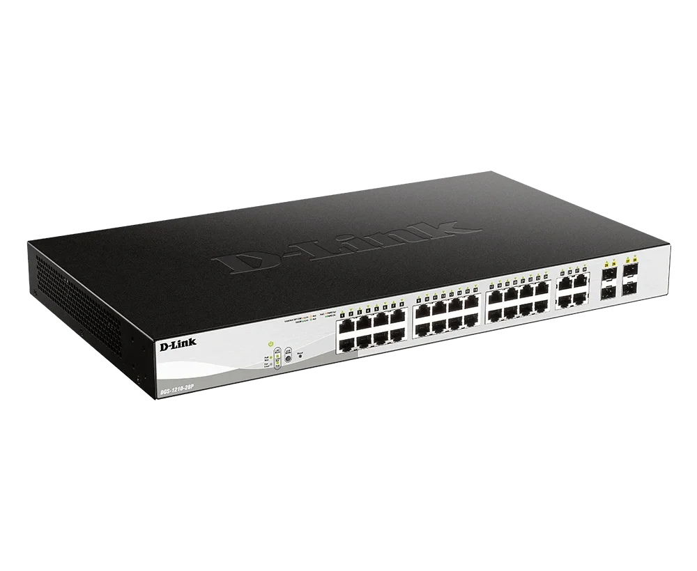 D-Link DGS-1210-28P 28-Port Smart Managed Gigabit PoE Switch | 24× Gigabit PoE Ports + 4× Combo RJ45/SFP, VLAN, QoS & LACP Support image 4