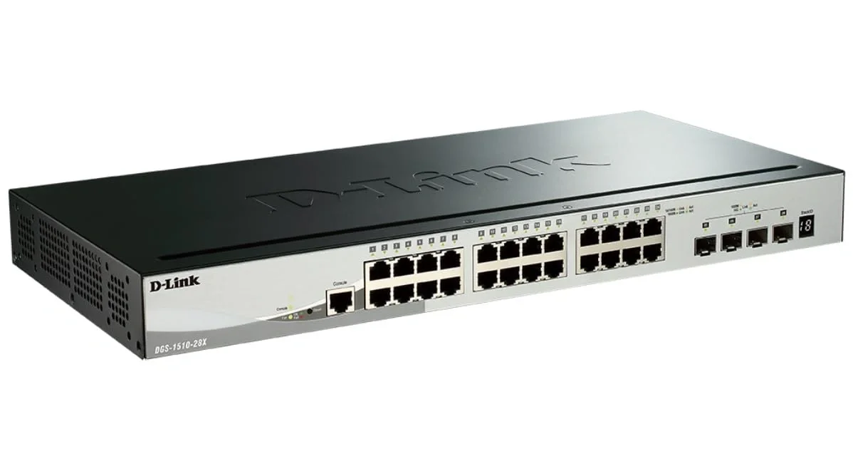 D-Link DGS-1510-28X, 28-Port Gigabit SmartPro Stackable Switch with 4 10GbE SFP+ Ports image 2