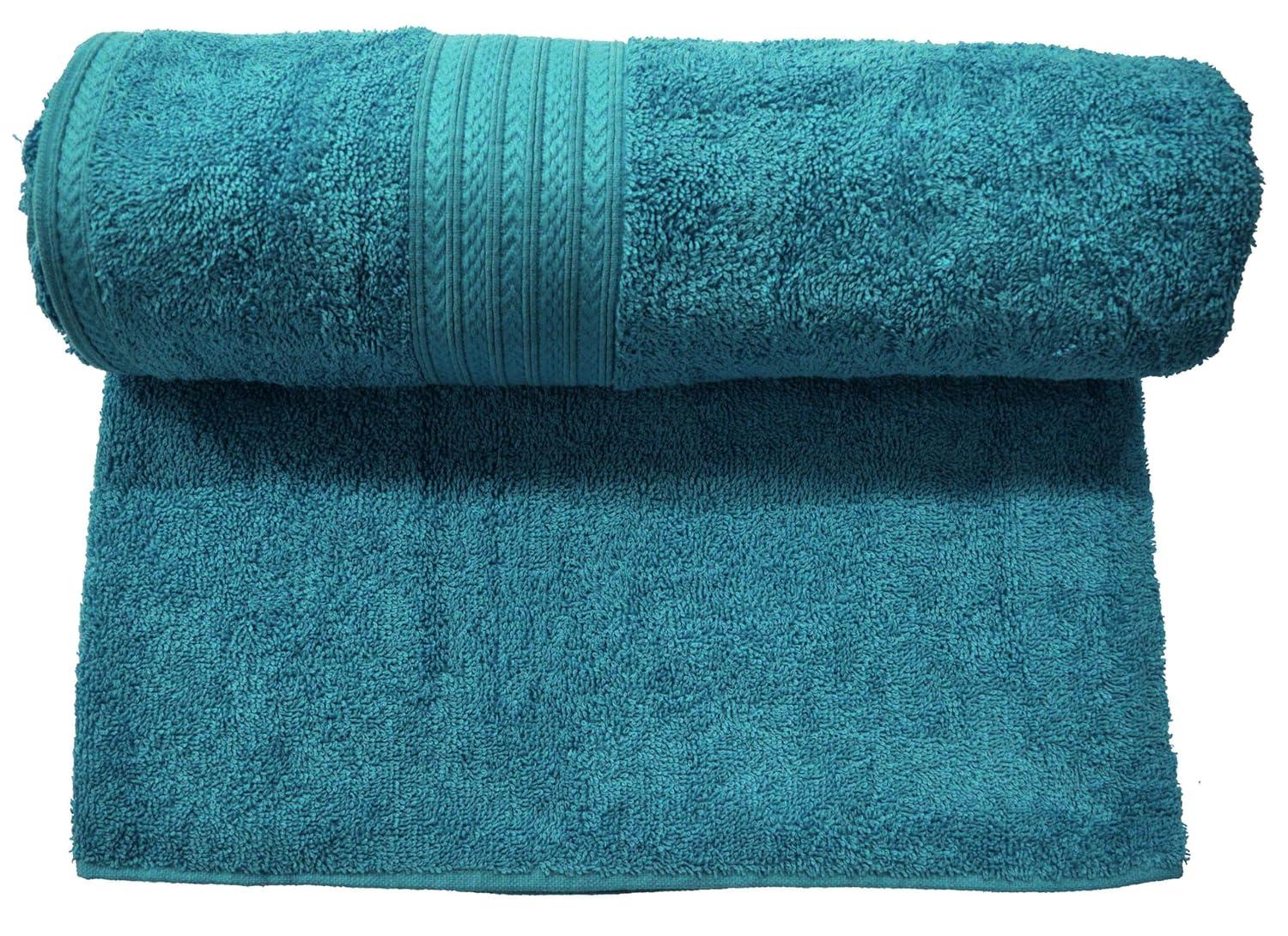 Bombay Dyeing Tulip 450GSM 100% Cotton One Large Size 75x150Cm / 30x60 Inches Bath Towel for Men/Women (Ink Blue)