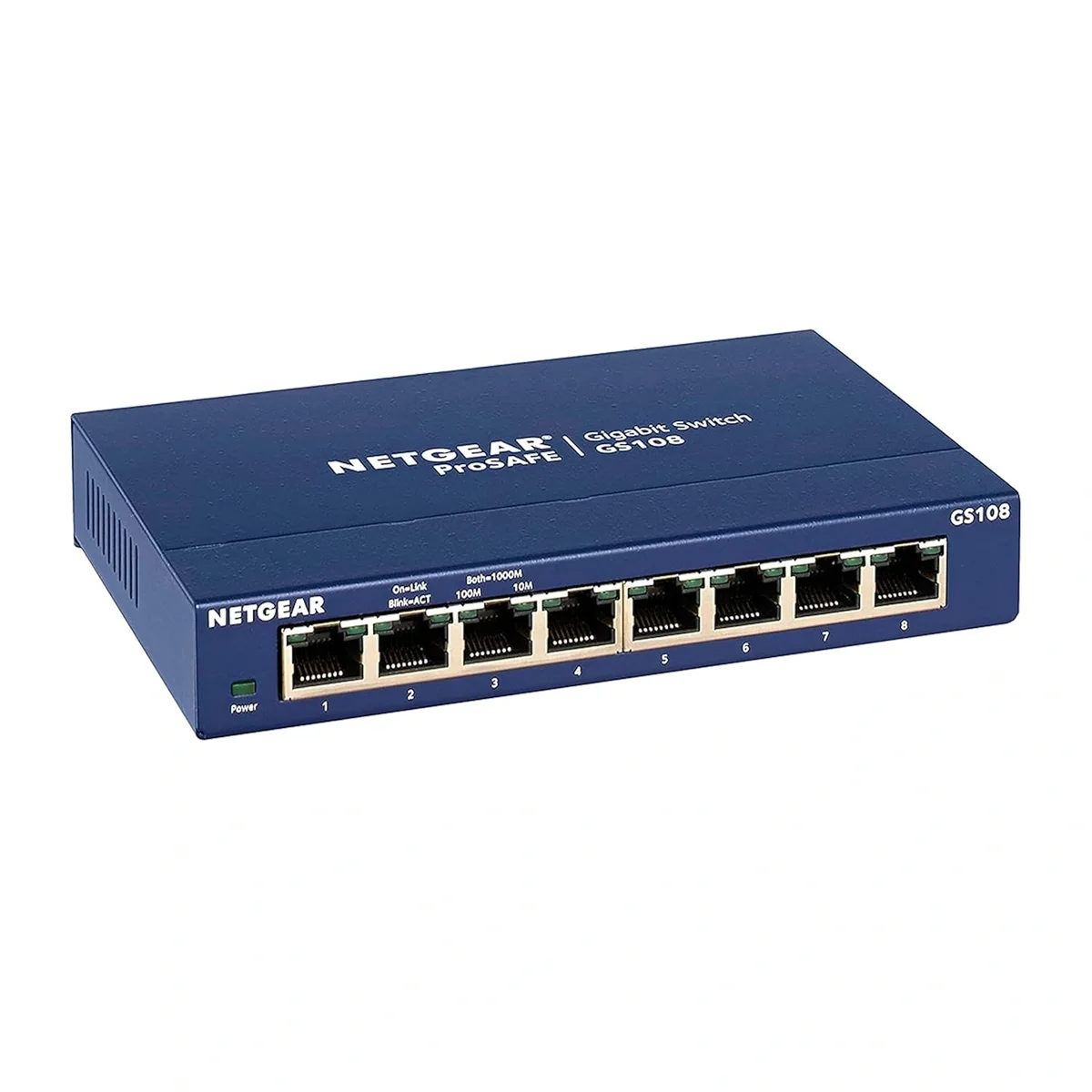 NETGEAR GS108 8-Port Gigabit Ethernet Switch | Unmanaged Plug & Play Desktop Network Switch