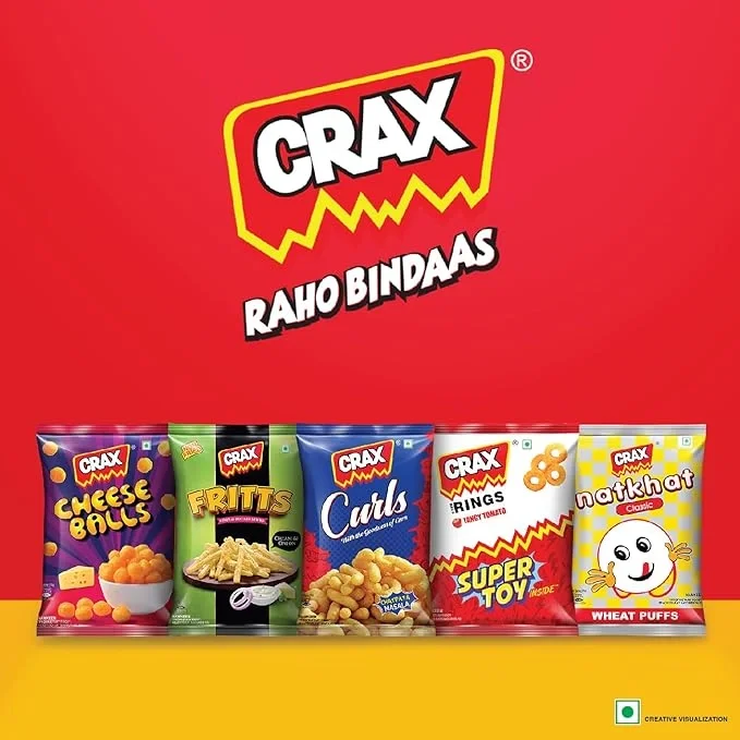  Crax Cheese Balls Puff Snacks, 100gm image 2