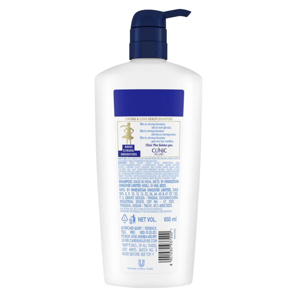 Clinic Plus+, Strong & Long Shampoo, 650 ml image 2