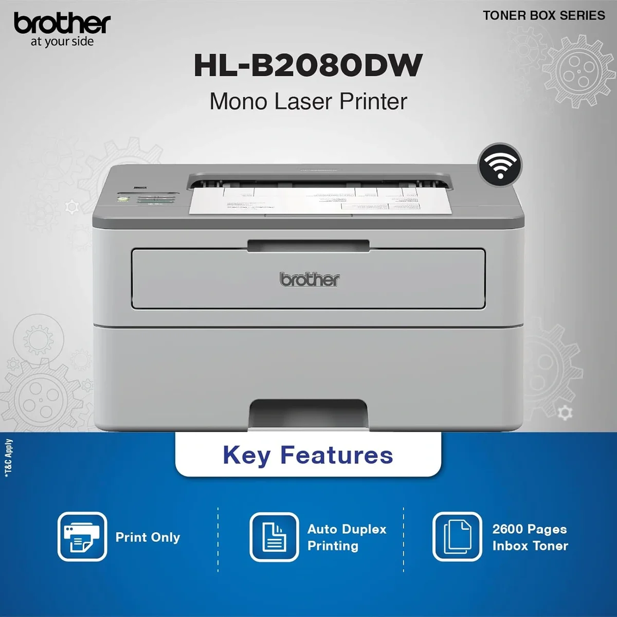 Brother HL-B2080DW fast duplex laser printer with WiFi LAN USB image 5