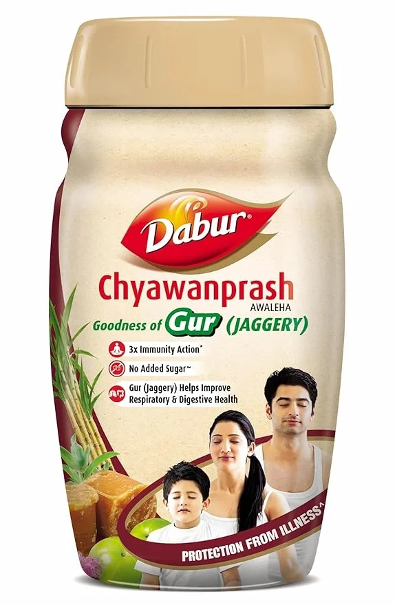 Dabur Chyawanprash Awaleha 900g with Jaggery for 3X Immunity - No Added Sugar
