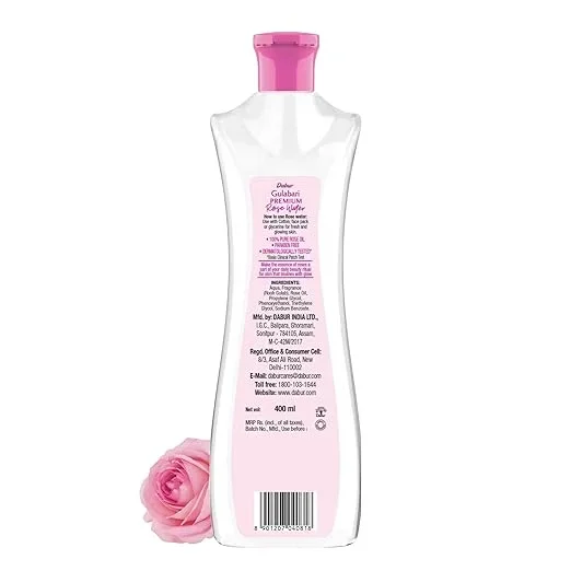 Dabur Gulabari Premium Rose Water with No Paraben for Cleansing and Toning - 250ml image 2