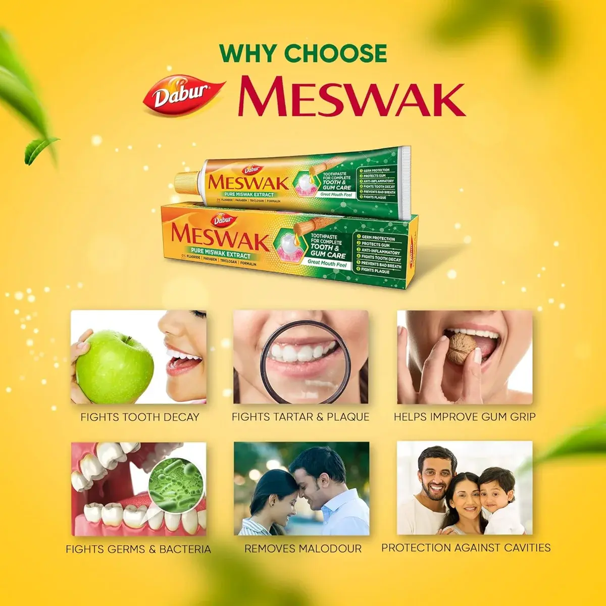 Dabur Meswak Complete Oral Care Toothpaste - 300g image 4