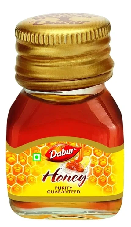 Dabur Honey 20gm - 100% Pure - World's No.1 Honey Brand with No Sugar Adulteration