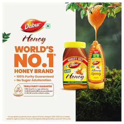 Dabur Honey - 650gm | 100% Pure | World's No.1 Honey Brand with No Sugar Adulteration  image 4