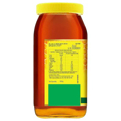 Dabur Honey - 650gm | 100% Pure | World's No.1 Honey Brand with No Sugar Adulteration  image 6