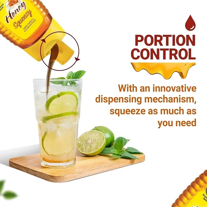 Dabur Honey Squeezy - 450g (225g x 2, Buy 1 Get 1 Free) | 100% Pure | World's No.1 Honey Brand with No Sugar Adulteration image 3