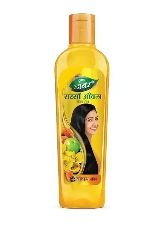 Dabur Sarson Amla Oil 170ml - a blend of mustard and amla for hair nourishment and growth.