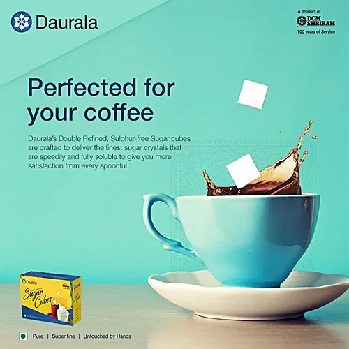 Daurala White Sugar Cubes - 500gm - Sulphur Free, Quick Dissolve Sugar Cubes image 7