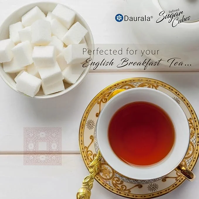 Daurala White Sugar Cubes - 500gm - Sulphur Free, Quick Dissolve Sugar Cubes image 3