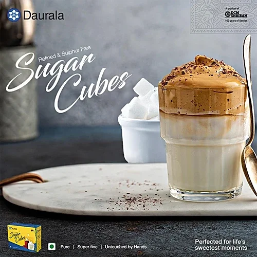 Daurala White Sugar Cubes - 500gm - Sulphur Free, Quick Dissolve Sugar Cubes image 6