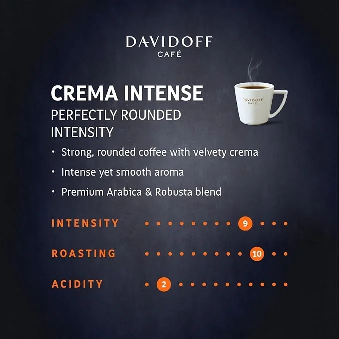 Davidoff Crema Intense Instant Coffee - 9/12 Intensity - 100% Arabica - 90g, image 5
