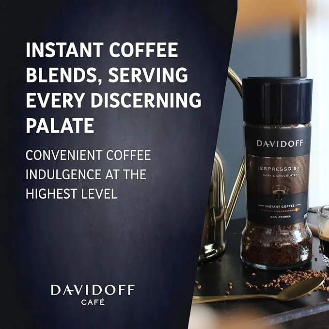 Davidoff Espresso 57 Intense Instant Coffee 11/12 Intensity - 100% Arabica, 3.53 oz 100g, image 7