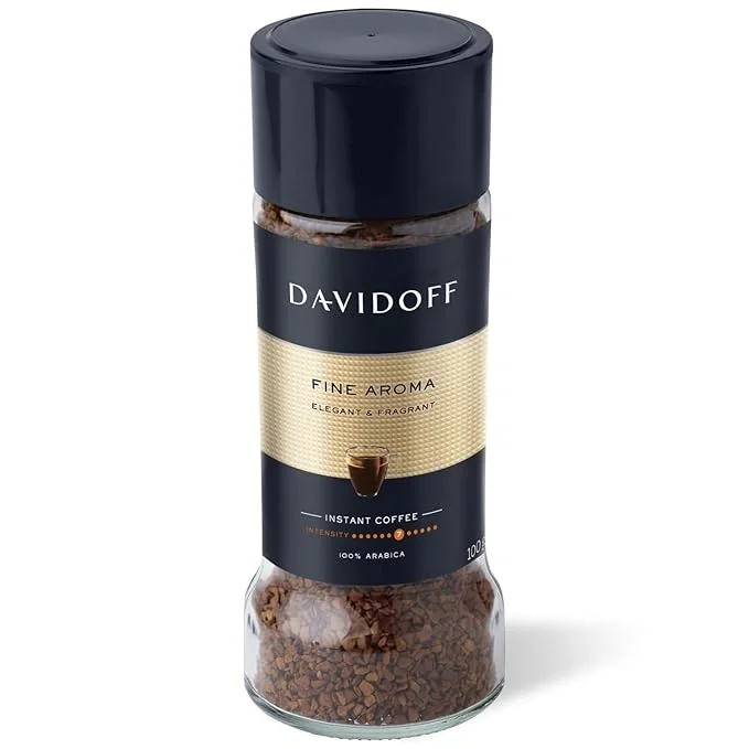 Davidoff Fine Aroma instant coffee, 7/12 intensity, 100% Arabica, 3.53 oz (100g)