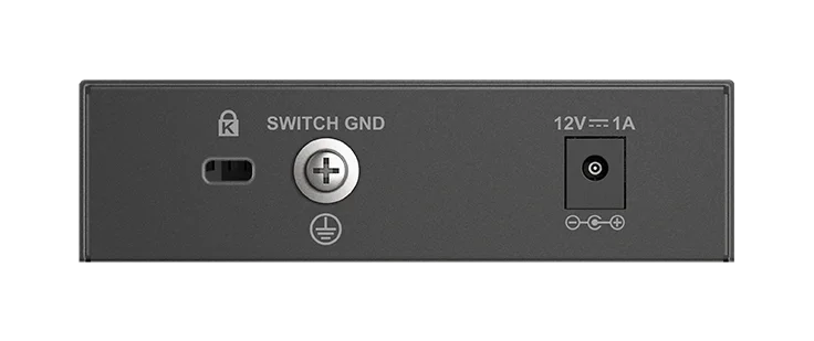 D-Link DMS-105, 5-Port 2.5G Multi-Gigabit Unmanaged Desktop Switch with Five 2.5 Gigabit Ports, Fanless, Metal Housing, Plug and Play image 4