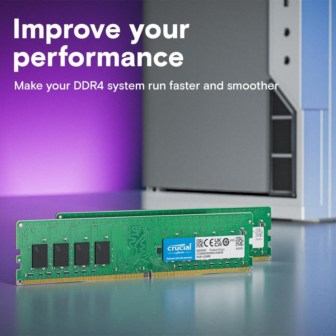 Crucial RAM 32GB DDR4 3200 MHz Desktop Memory CT32G4DFD832A, 10 Year Warranty thumbnail 3