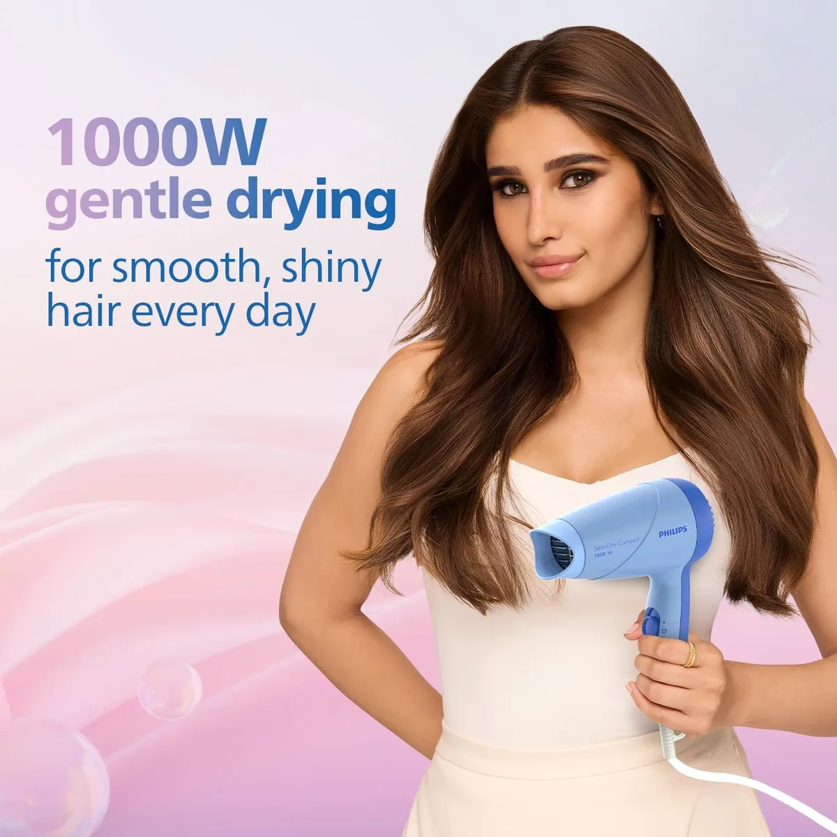 Philips HP8100/60 Blue Hair Dryer – Compact & Powerful 1000W Hair Care Solution image 5