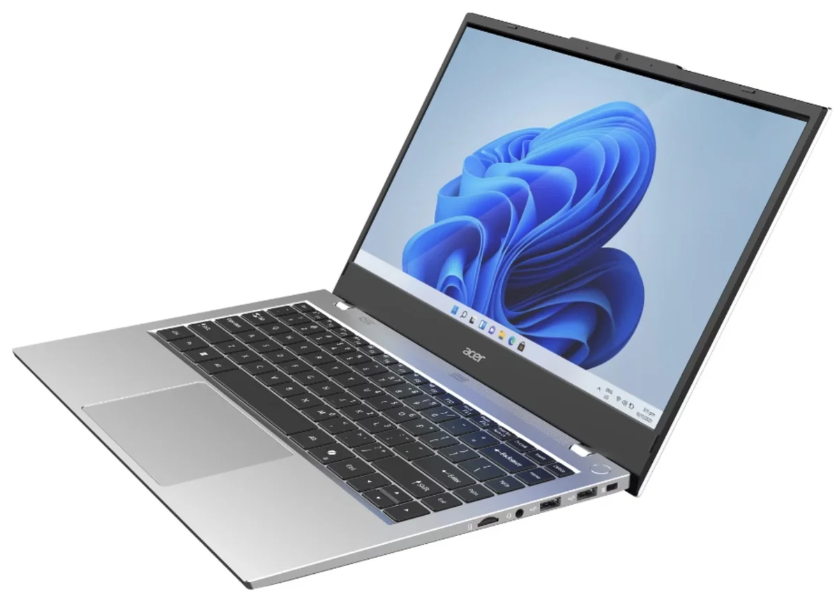 Acer One 14 Z14-55M, AMD Ryzen 3 7320U, 8GB LPDDR5 RAM, 512GB NVMe SSD, Windows 11 Home, Ms-Office, 14-Inch HD Display, AMD Radeon 610M Graphics, Silver, Thin and Light Laptop, 1 Year Warranty image 7