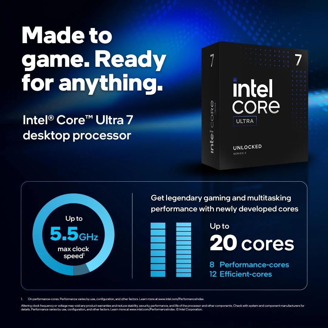 Intel® Core™ Ultra 7 265K Unlocked Desktop Processor image 2