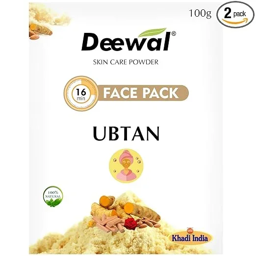 Deewal Herbal Ubtan Face Pack for men women, 100g