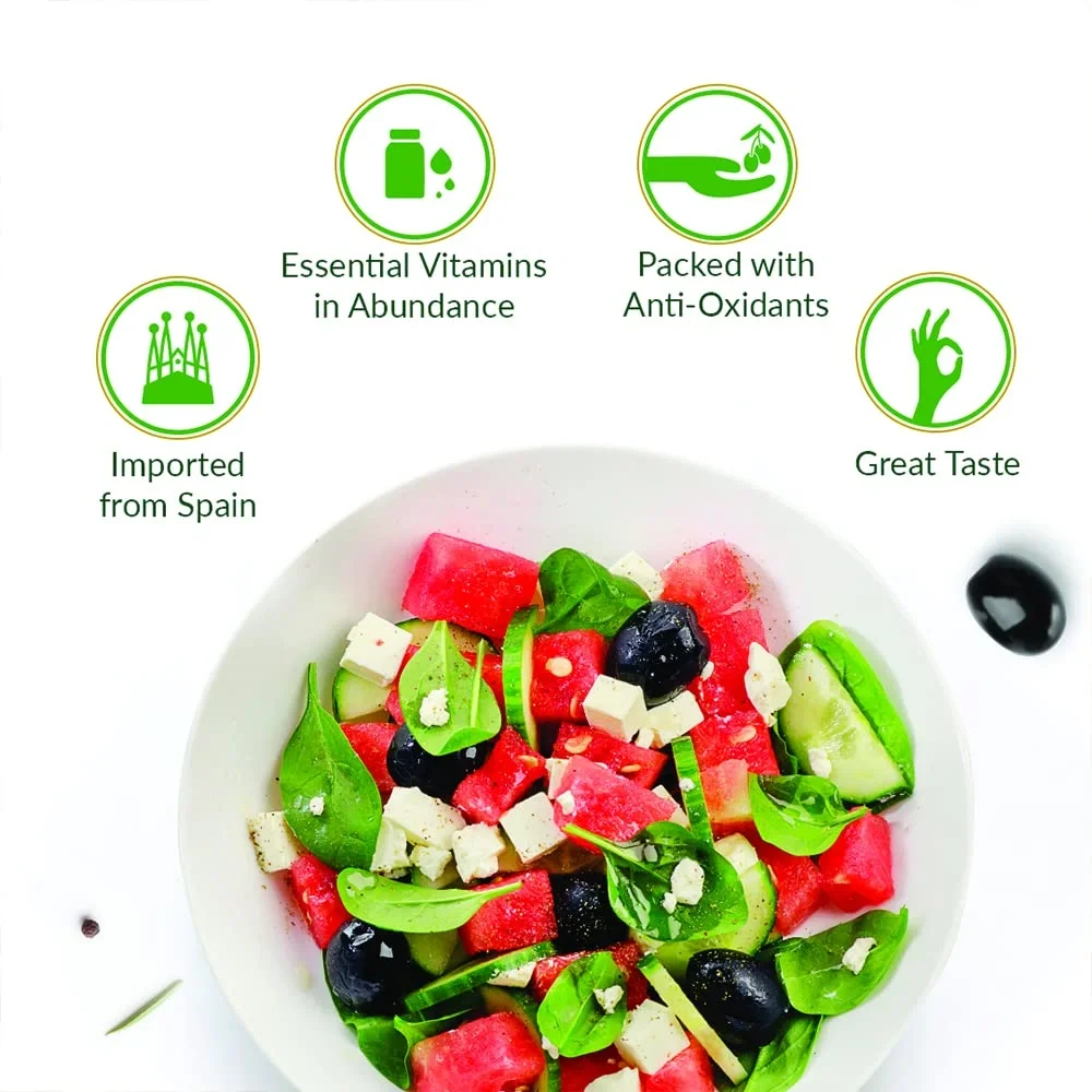  Del Monte Black Sliced Olives 450g l Select Quality Olives Imported from Spain | Italian cuisine ingredient | 450g image 6