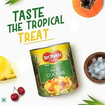 Del Monte Fiesta Fruit Cocktail 850 g | Premium Mixed Fruits in Syrup | Ready to Eat image 4