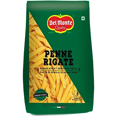 Del Monte Durum Wheat Penne Rigate Pasta, 500g