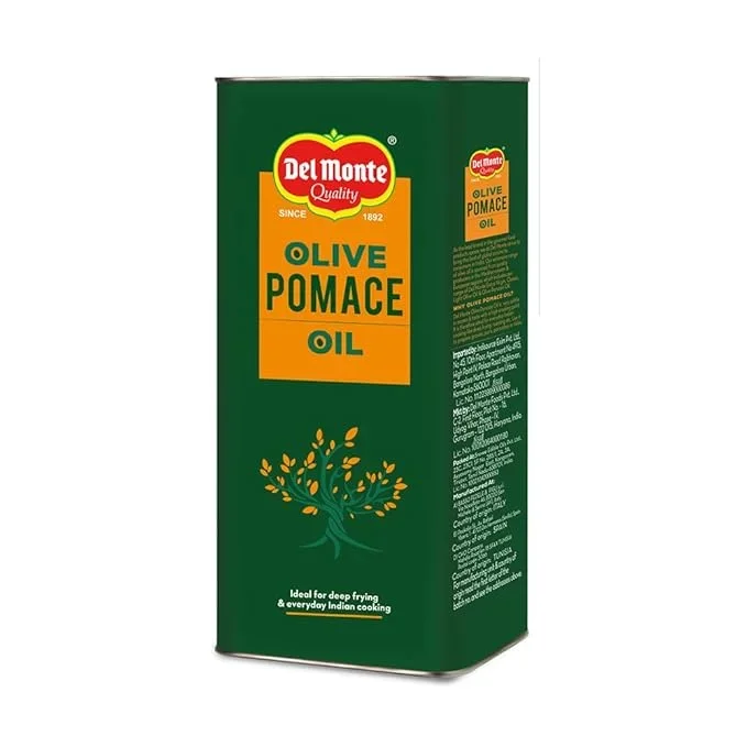 Del Monte Olive Pomace Oil 5 L Tin – Ideal for High-Heat Cooking & Frying