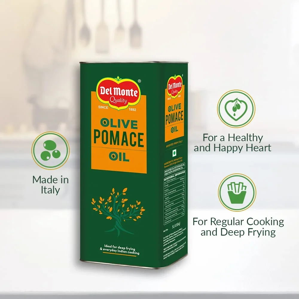 Del Monte Olive Pomace Oil 5 L Tin – Ideal for High-Heat Cooking & Frying image 7