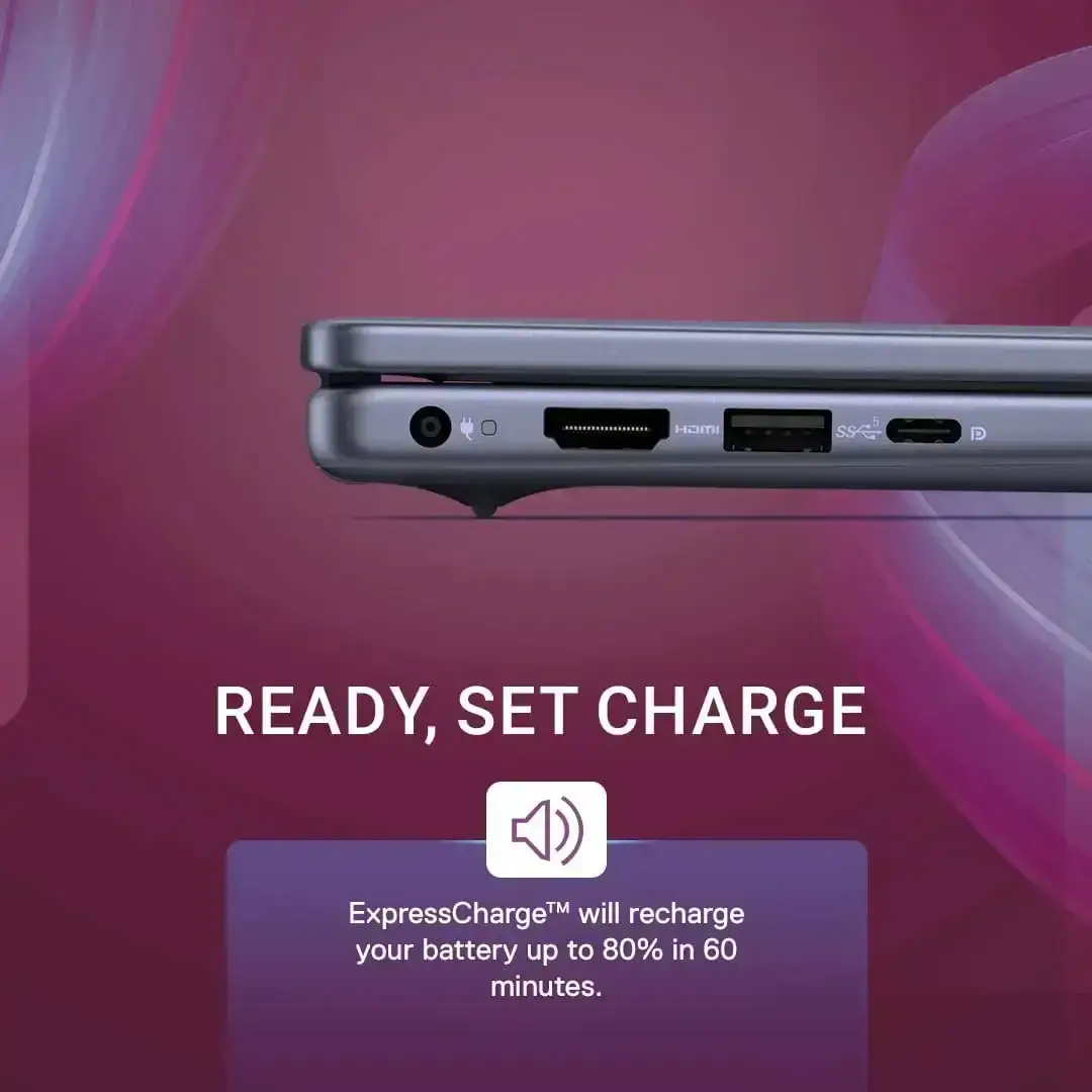 Dell 14 5440, Intel Core i5-1334U, 16GB DDR5, 512GB NVMe SSD, Display 14" Full HD Plus 120Hz, WIN 11 Home + MS Office 2024 H&S, Backlit Keyboard, Fingerprint Reader, Ice Blue, 1 Year Warranty image 5