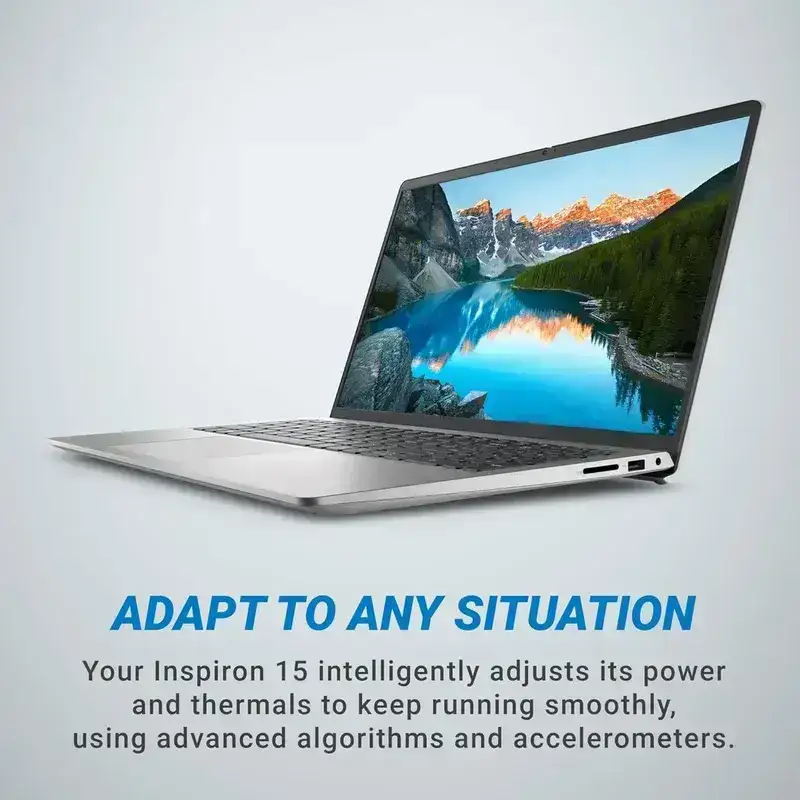 Dell 15	AMD Ryzen 5-7530U, 16 GB DDR4, 512 GB SSD, Display 15.6" FHD 120Hz, WIN11+Office 2024 H&S, Standard Keyboard, Platinun Silver, 1 Year Warranty image 5