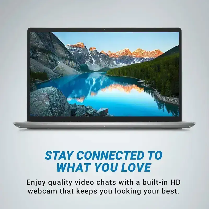 Dell Inspiron 15, Intel Core 3 100U Processor, 16 GB DDR4 RAM, 512 GB NVMe SSD, Display 15.6" FHD 1920 x 1080 120Hz, Windows 11 Home, MS Office 2024, McAfee, Standard Keyboard, Platinum Silver, 1 Year Warranty image 2